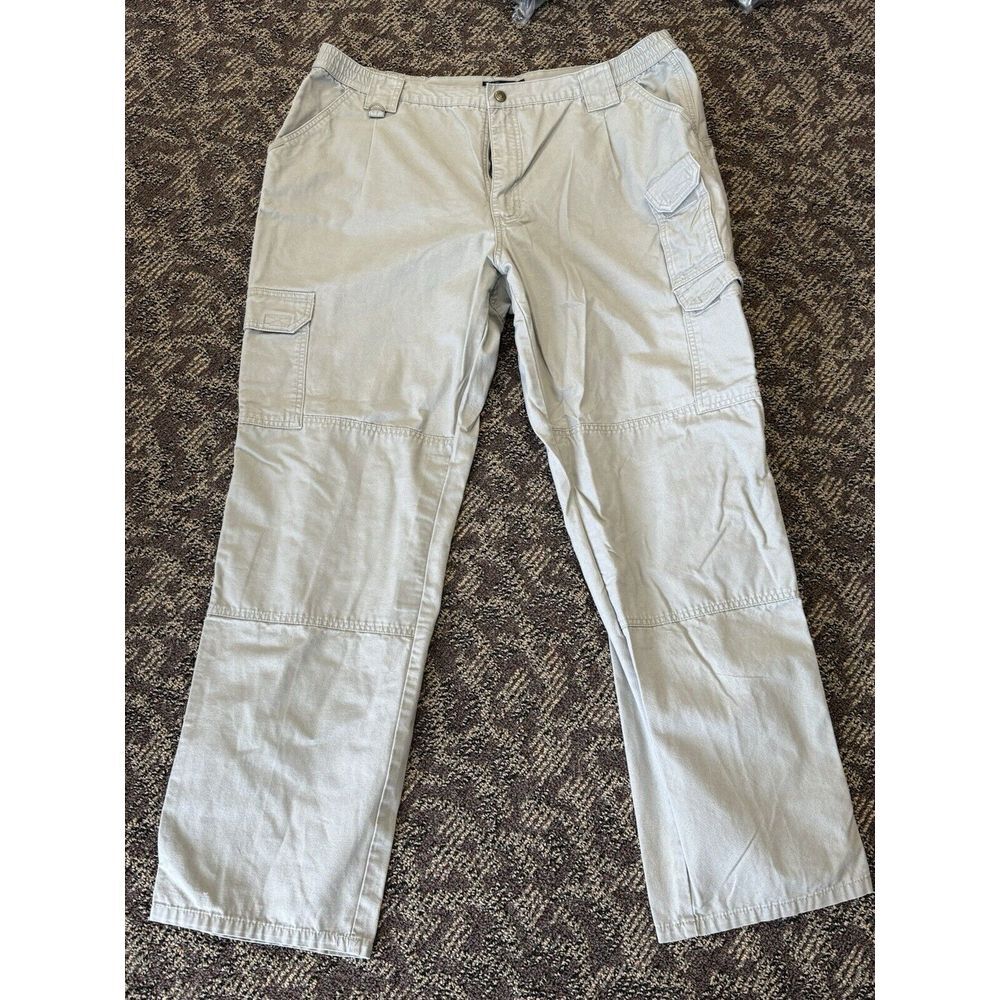 511 Tactical Pants Men's 34x30 Gray Canvas Cargo Double‎ Knee Style 74251